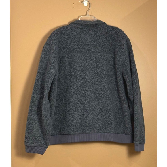 Carhartt Jacket Mens XL Relaxed Fit Gray Sherpa Fleece Zip Pockets EUC - Picture 2 of 9